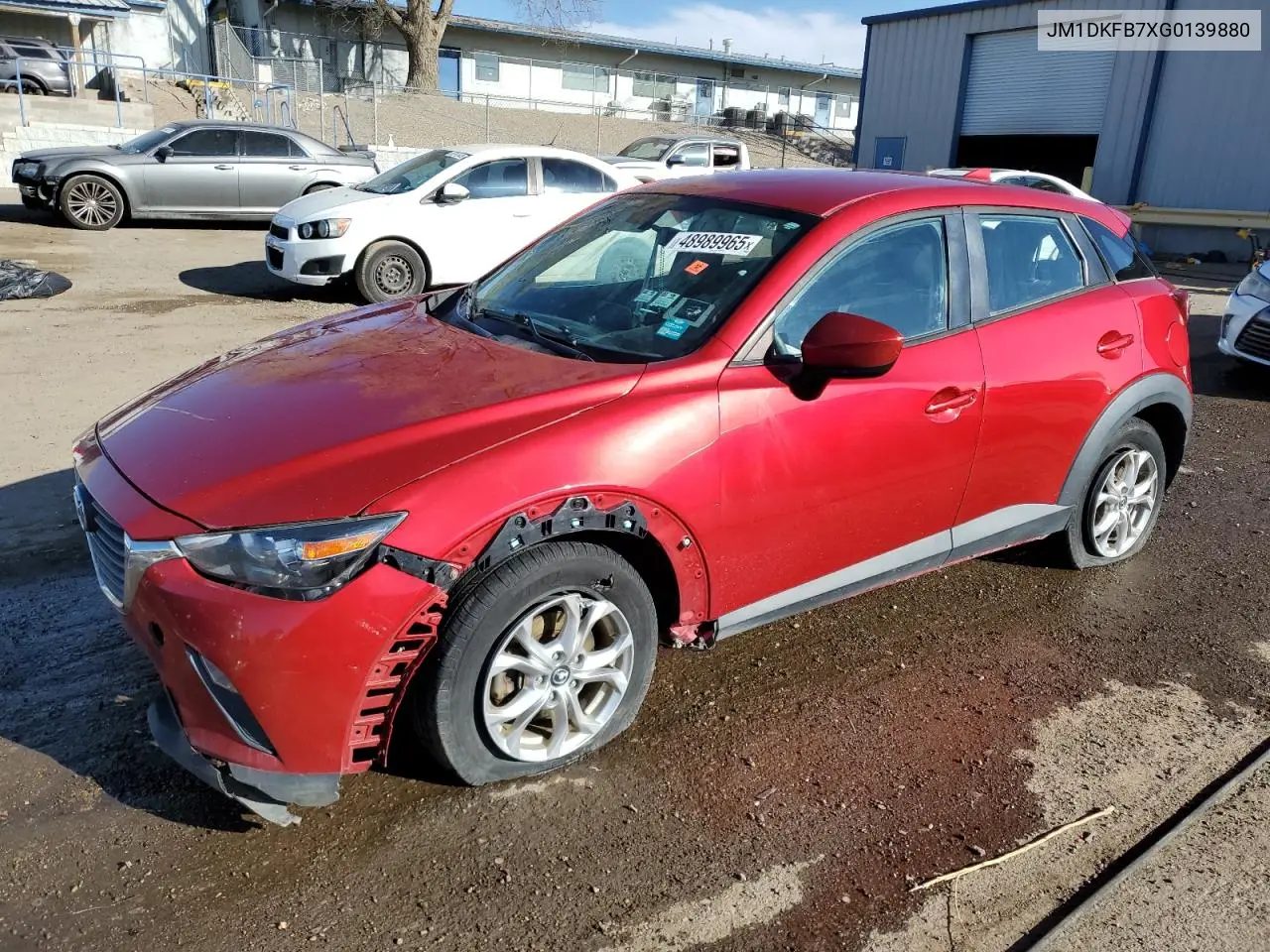 2016 Mazda Cx-3 Sport VIN: JM1DKFB7XG0139880 Lot: 48989965
