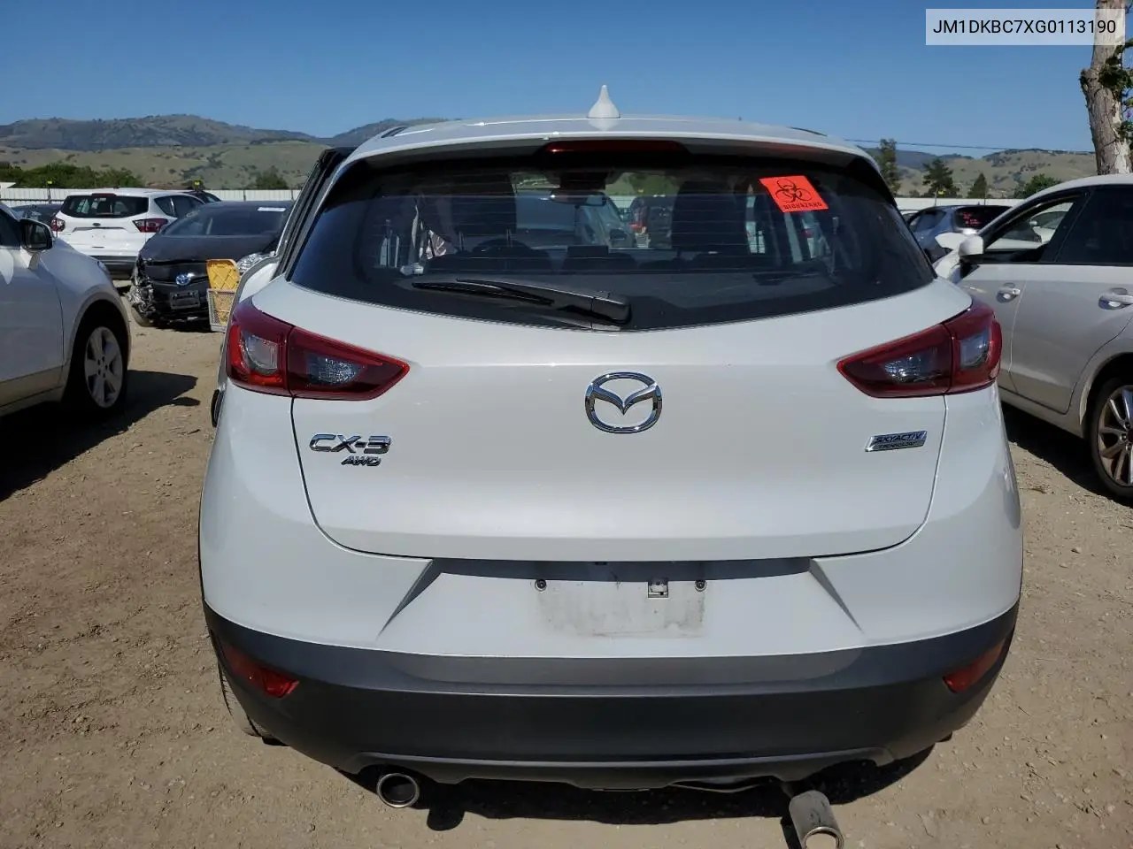 2016 Mazda Cx-3 Touring VIN: JM1DKBC7XG0113190 Lot: 55995385