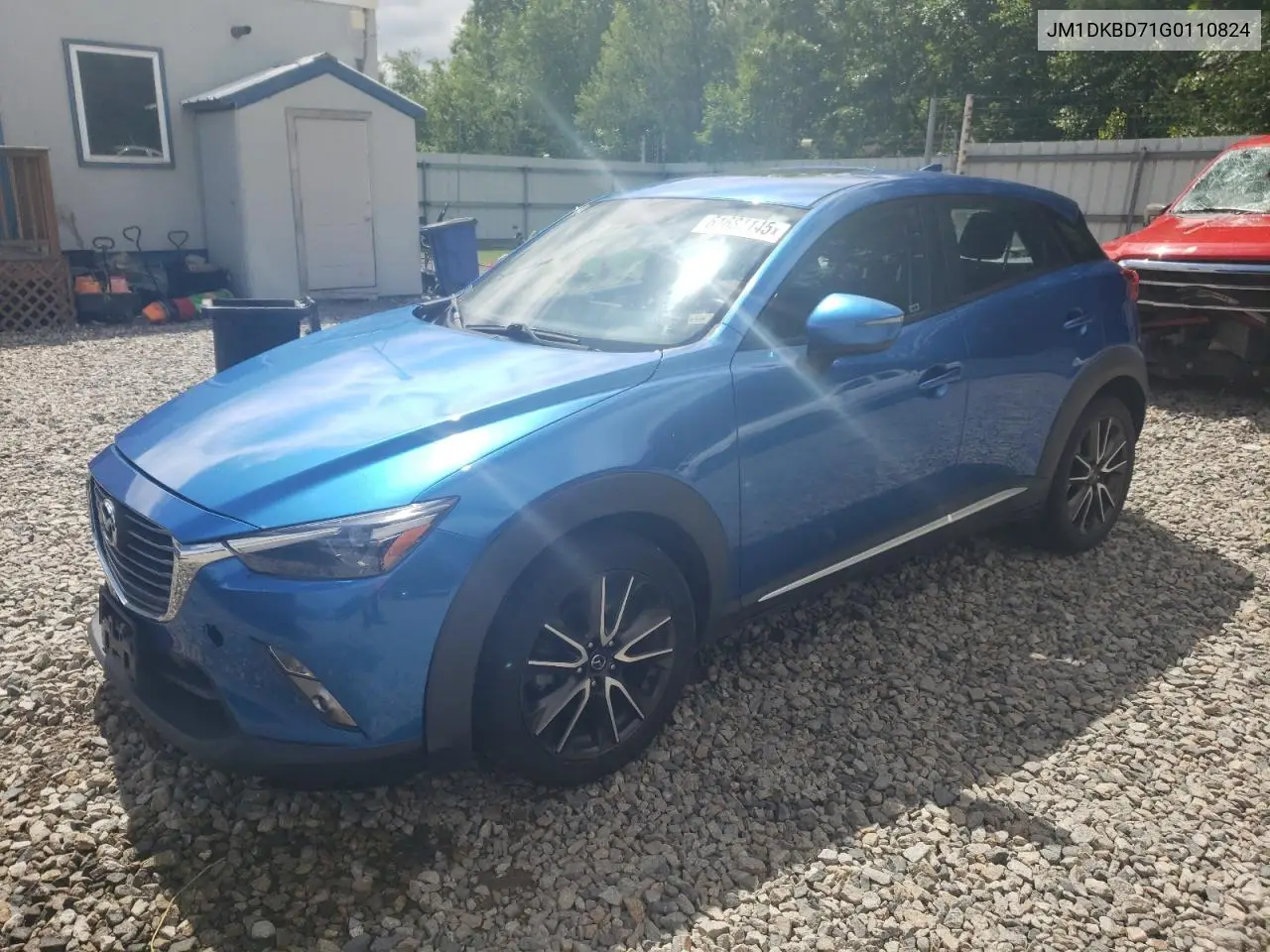 2016 Mazda Cx-3 Grand Touring VIN: JM1DKBD71G0110824 Lot: 61681145