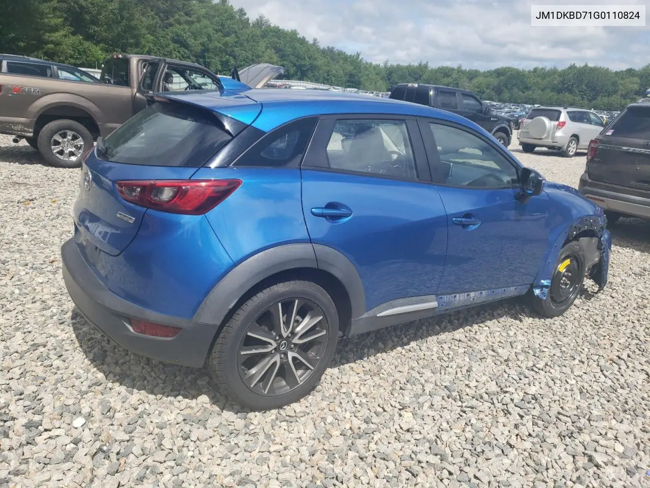2016 Mazda Cx-3 Grand Touring VIN: JM1DKBD71G0110824 Lot: 61681145