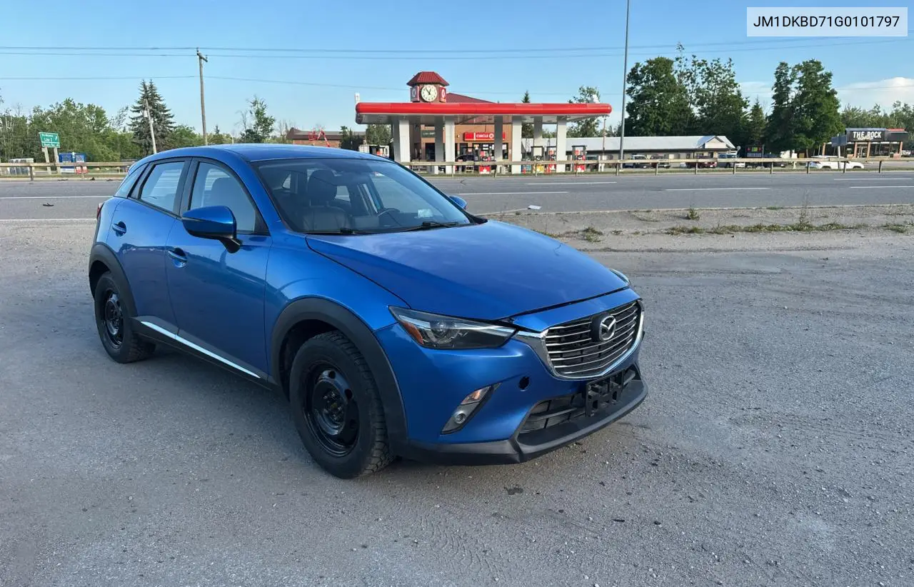 2016 Mazda Cx-3 Grand Touring VIN: JM1DKBD71G0101797 Lot: 62799475