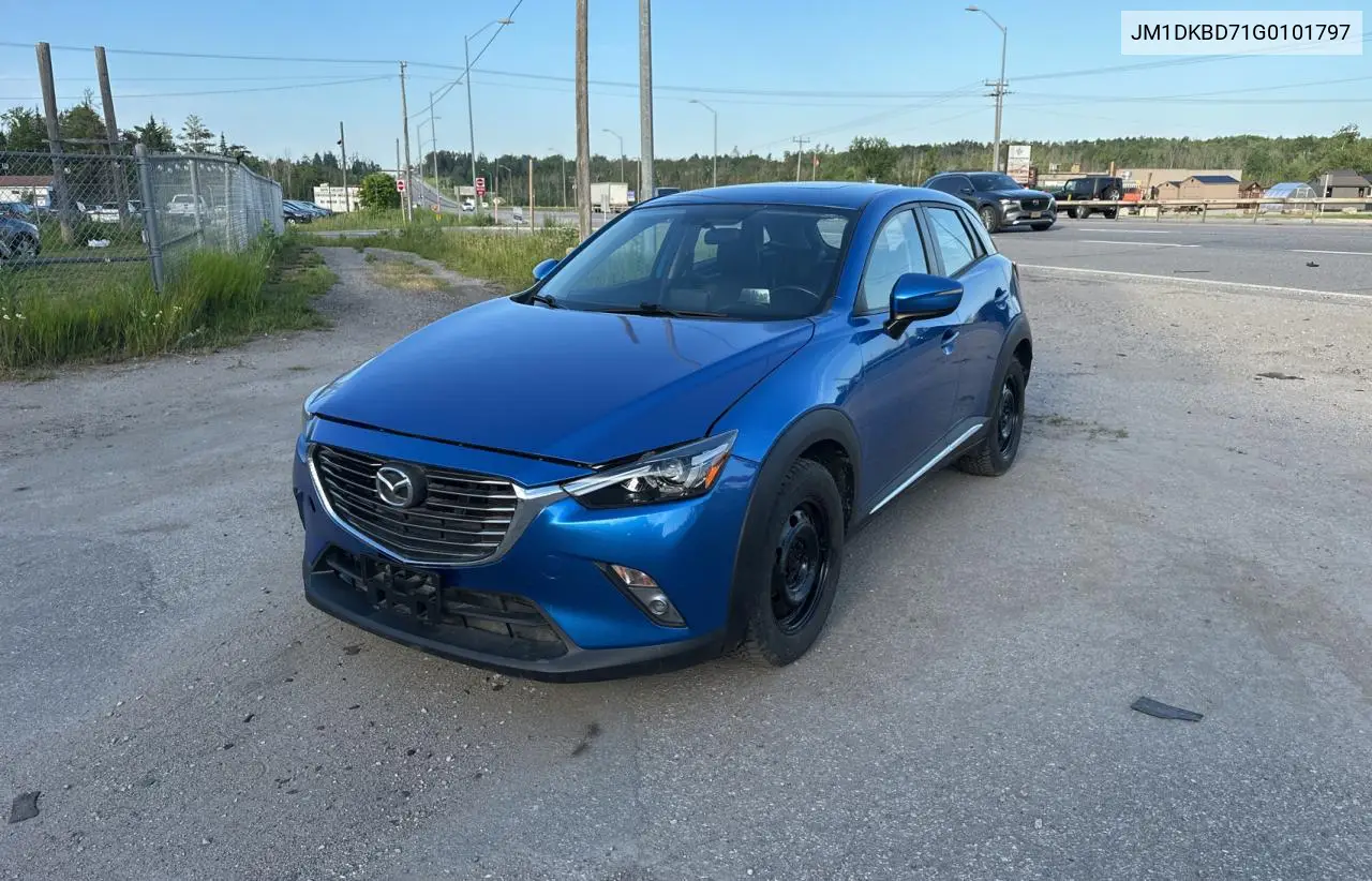 2016 Mazda Cx-3 Grand Touring VIN: JM1DKBD71G0101797 Lot: 62799475