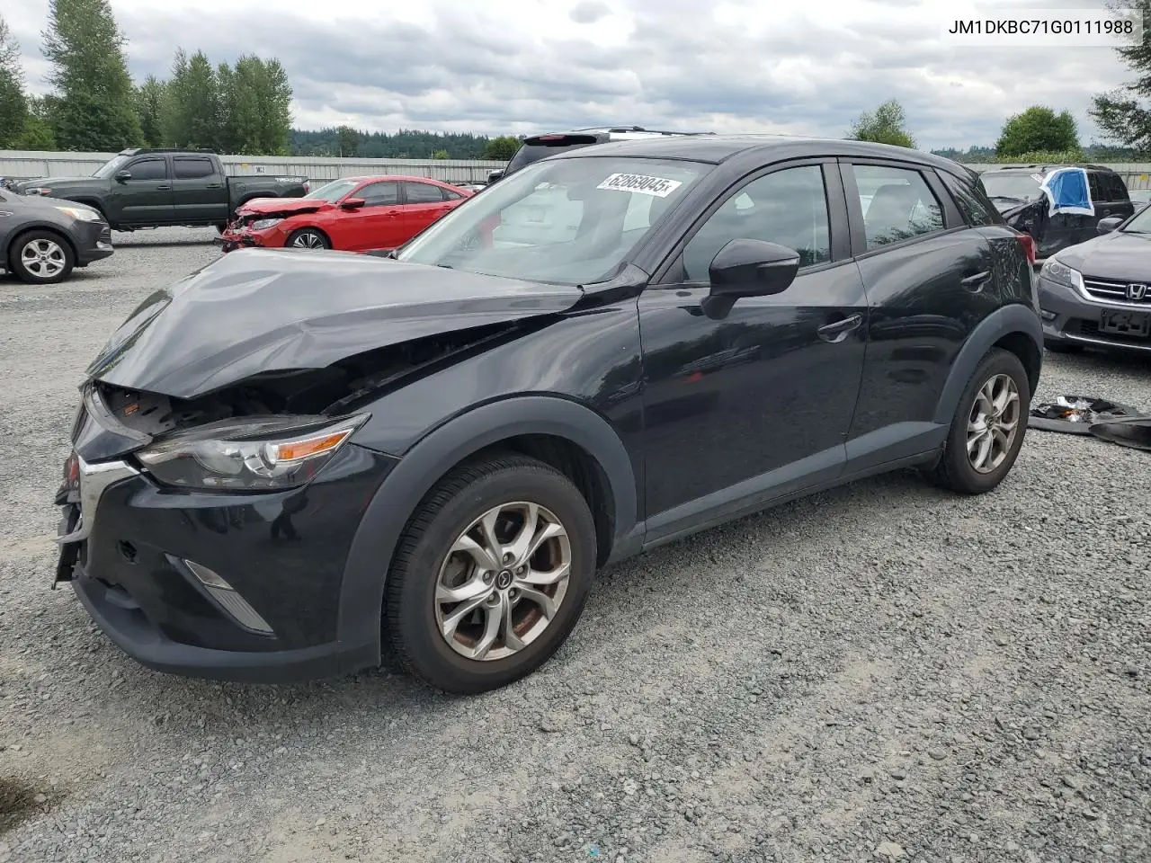 2016 Mazda Cx-3 Touring VIN: JM1DKBC71G0111988 Lot: 62869045