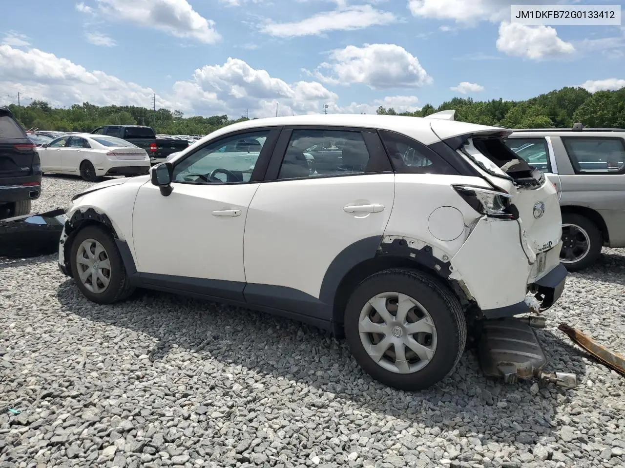 2016 Mazda Cx-3 Sport VIN: JM1DKFB72G0133412 Lot: 63496395