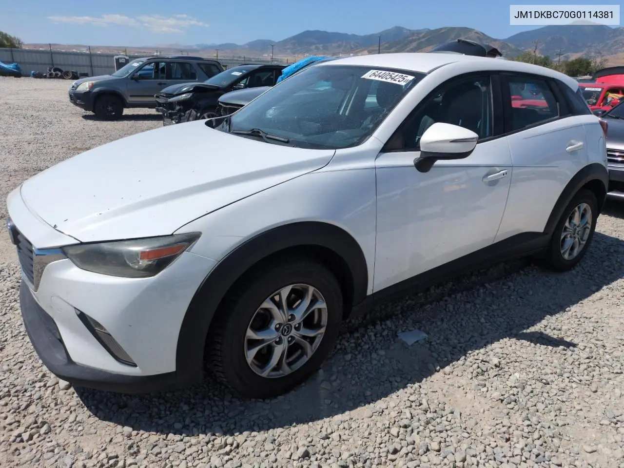 2016 Mazda Cx-3 Touring VIN: JM1DKBC70G0114381 Lot: 64405425