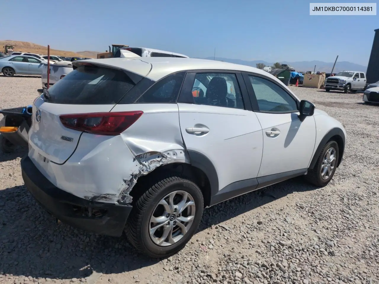 2016 Mazda Cx-3 Touring VIN: JM1DKBC70G0114381 Lot: 64405425