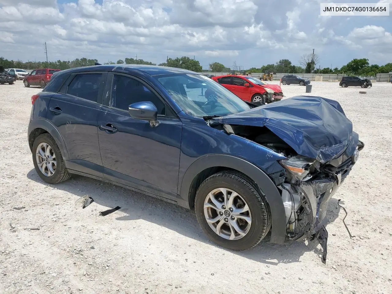2016 Mazda Cx-3 Touring VIN: JM1DKDC74G0136654 Lot: 64642455