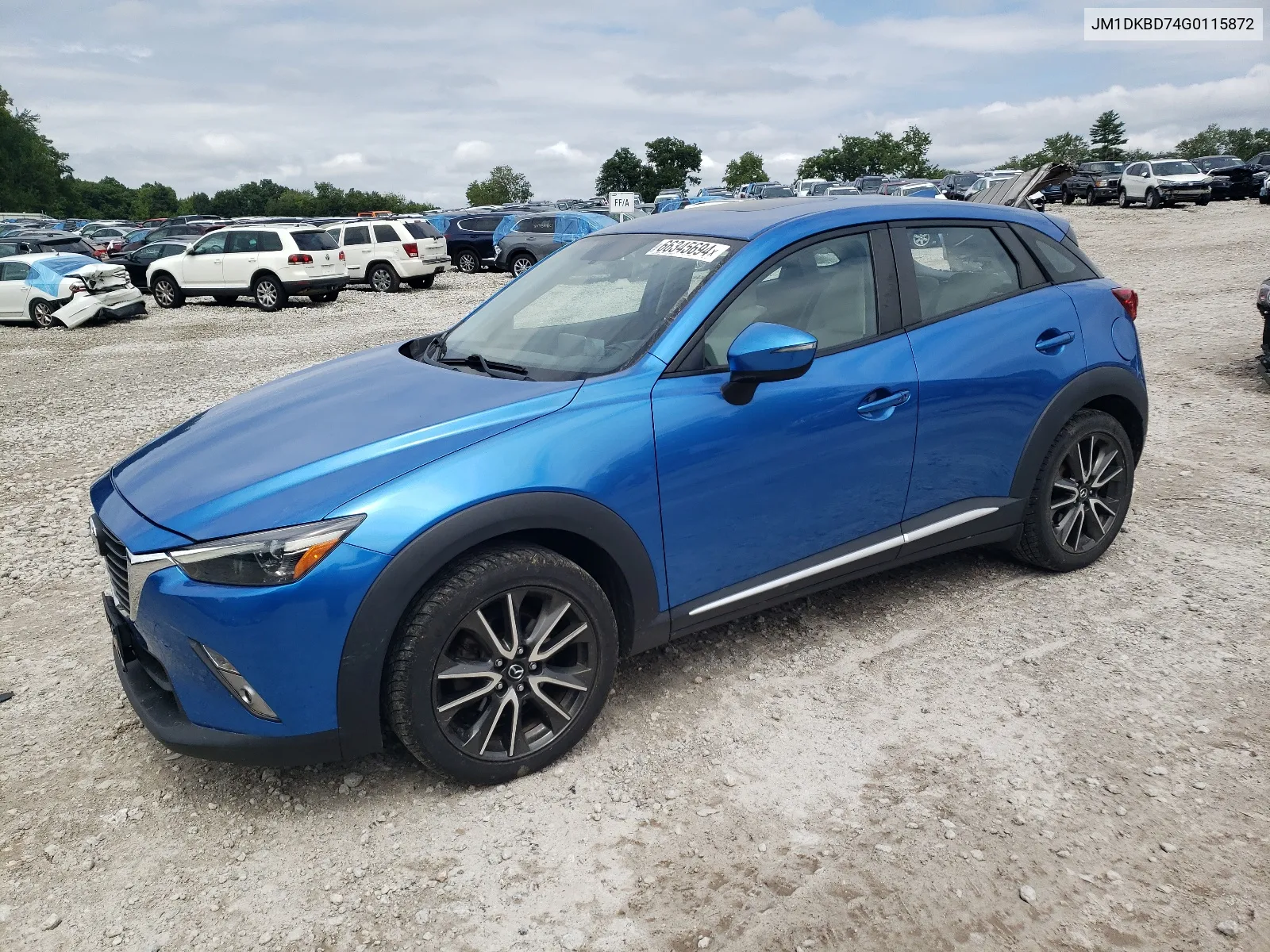 2016 Mazda Cx-3 Grand Touring VIN: JM1DKBD74G0115872 Lot: 66345694