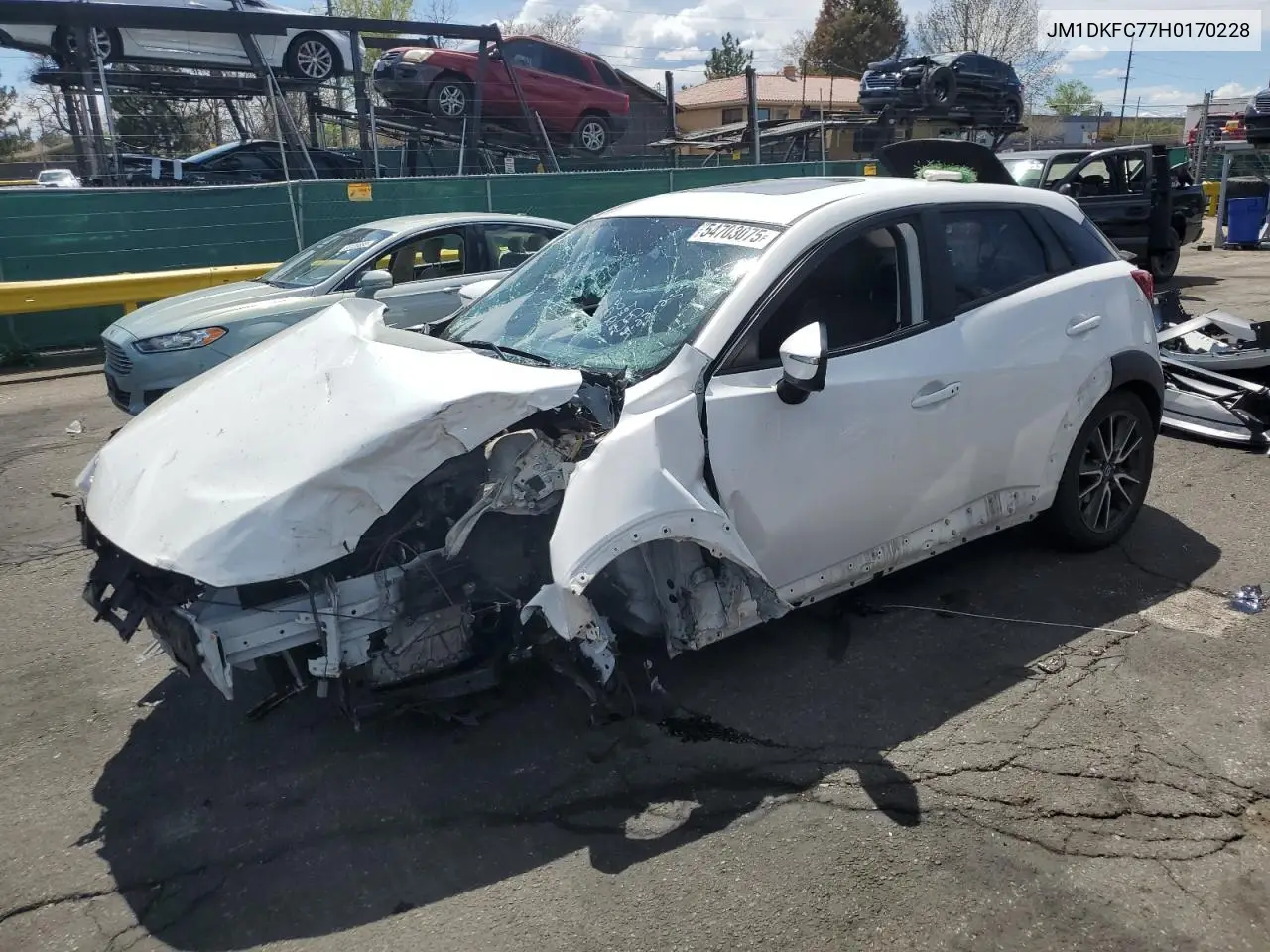 2017 Mazda Cx-3 Touring VIN: JM1DKFC77H0170228 Lot: 54703075