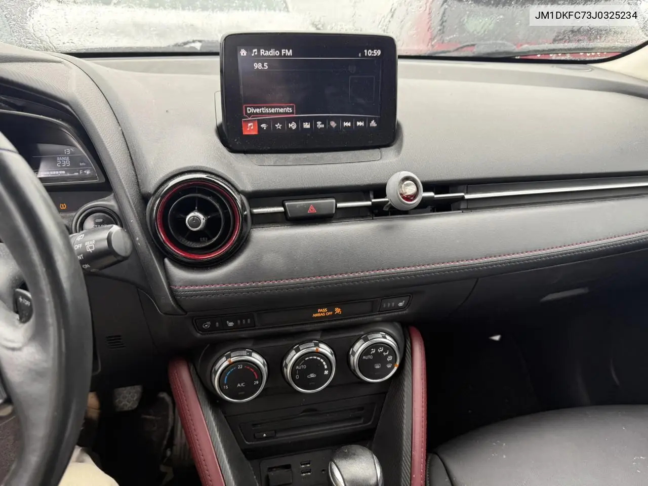 2018 Mazda Cx-3 Touring VIN: JM1DKFC73J0325234 Lot: 59697635