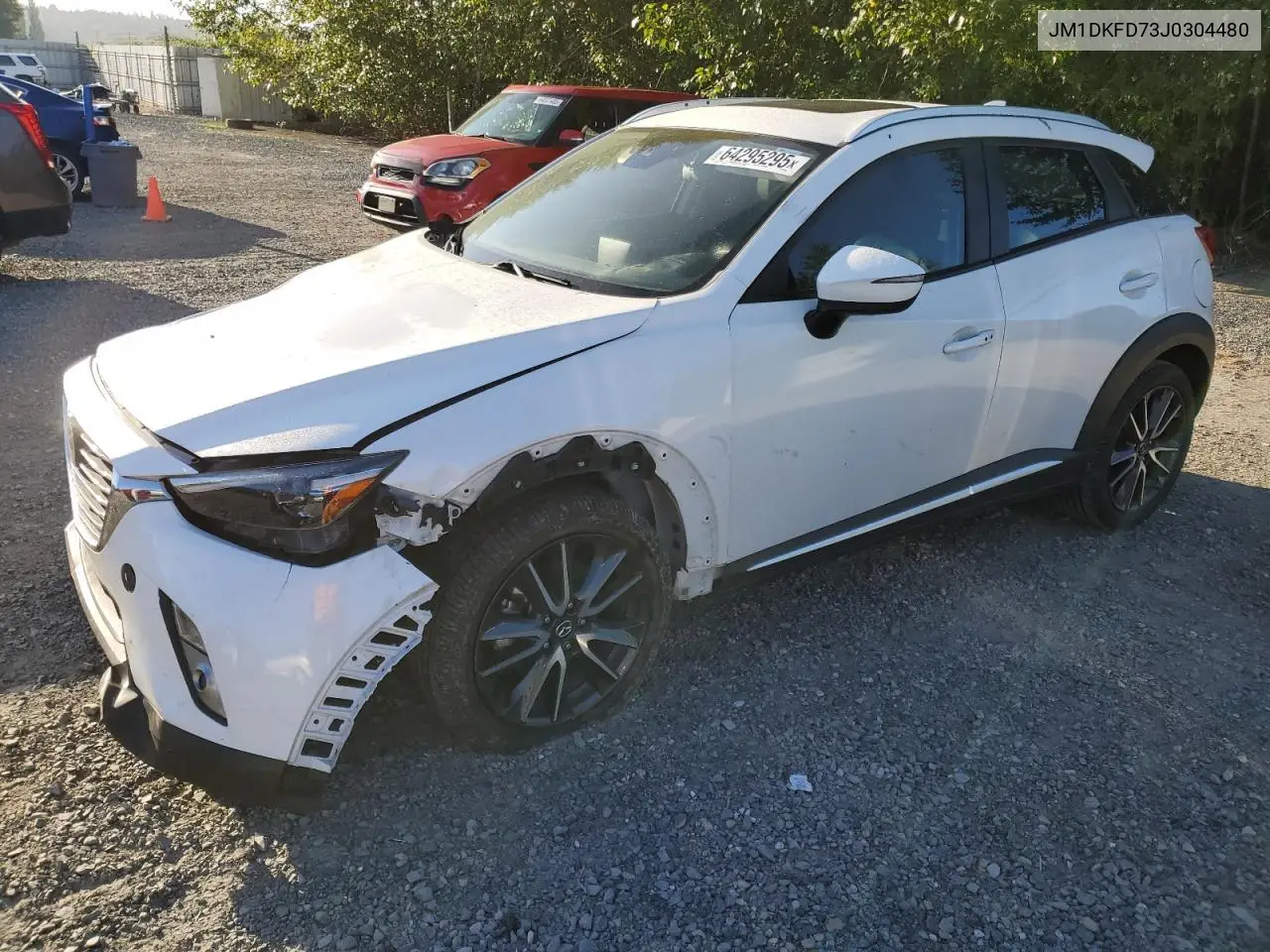 2018 Mazda Cx-3 Grand Touring VIN: JM1DKFD73J0304480 Lot: 64295295