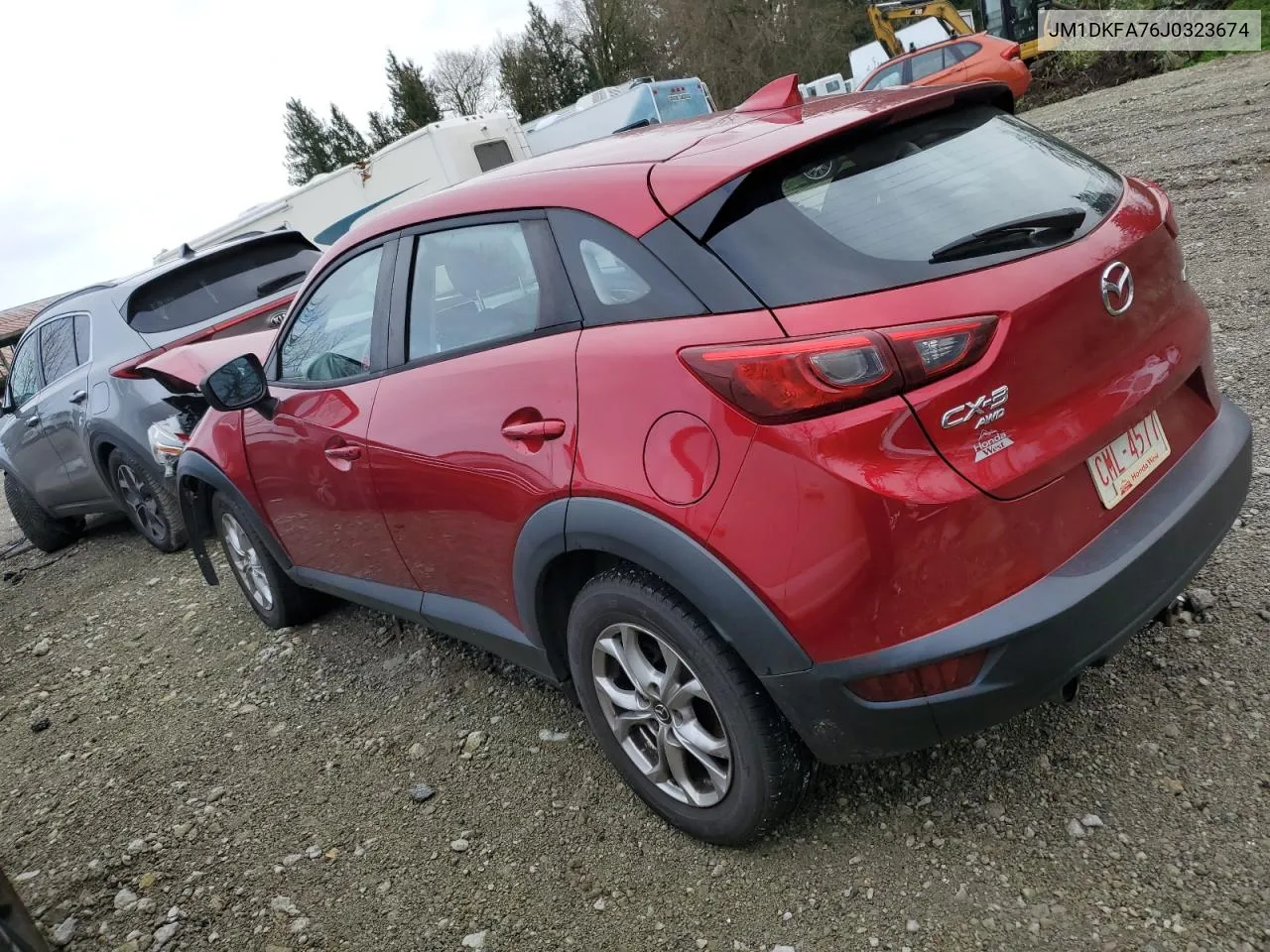 2018 Mazda Cx-3 Sv VIN: JM1DKFA76J0323674 Lot: 85519364