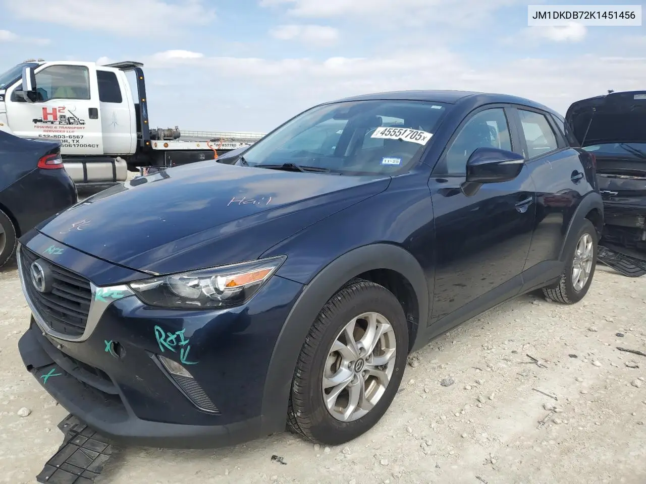 2019 Mazda Cx-3 Sport VIN: JM1DKDB72K1451456 Lot: 45551705