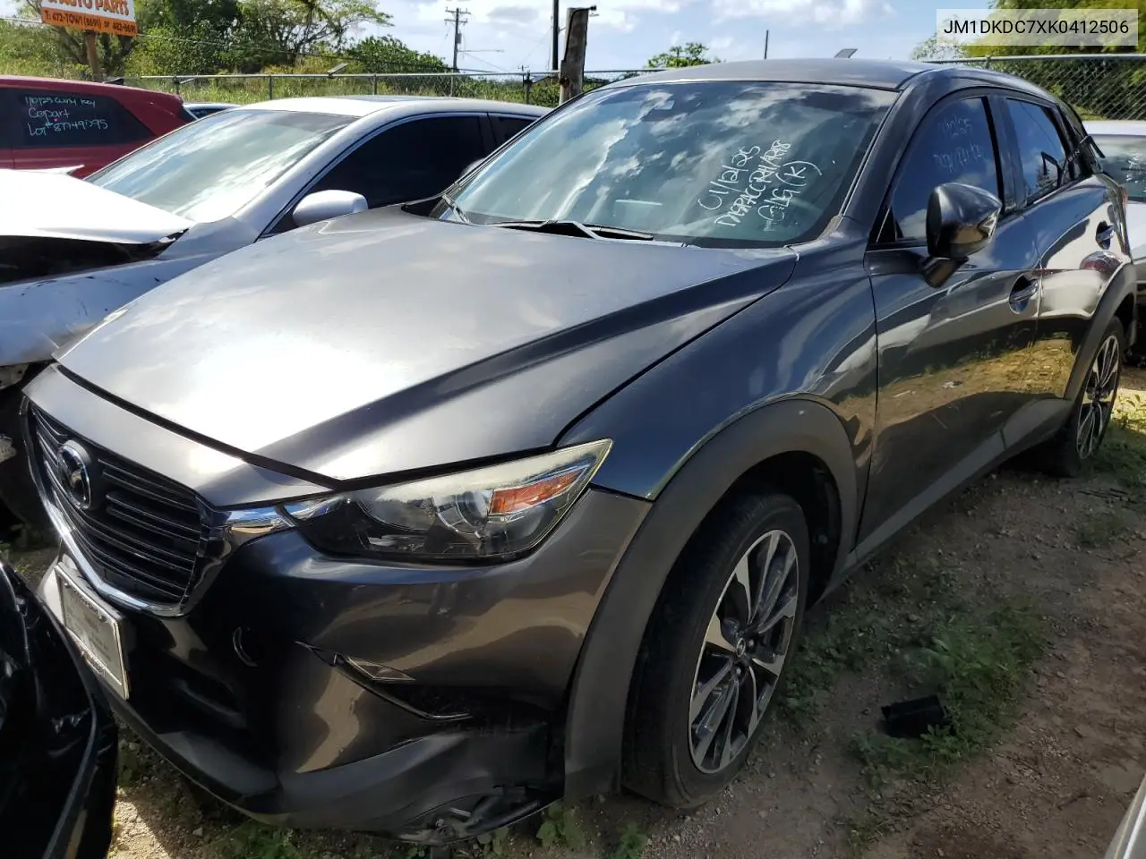 2019 Mazda Cx-3 Touring VIN: JM1DKDC7XK0412506 Lot: 53056785