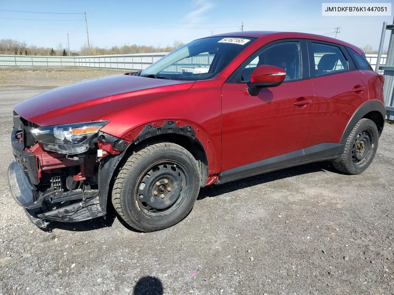 2019 Mazda Cx-3 Sport VIN: JM1DKFB76K1447051 Lot: 54162165