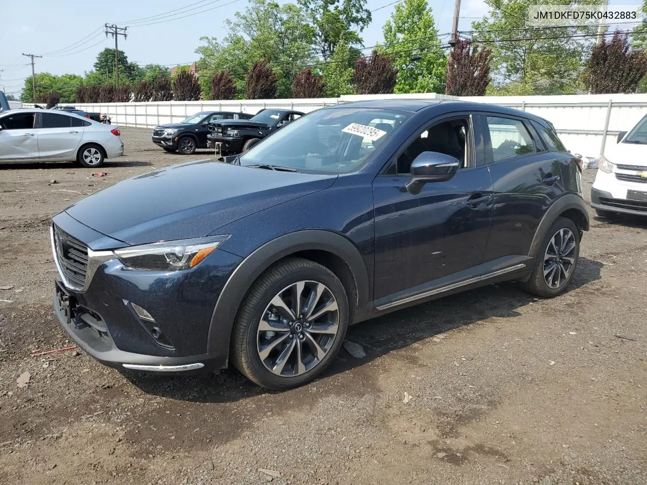 2019 Mazda Cx-3 Grand Touring VIN: JM1DKFD75K0432883 Lot: 59920295