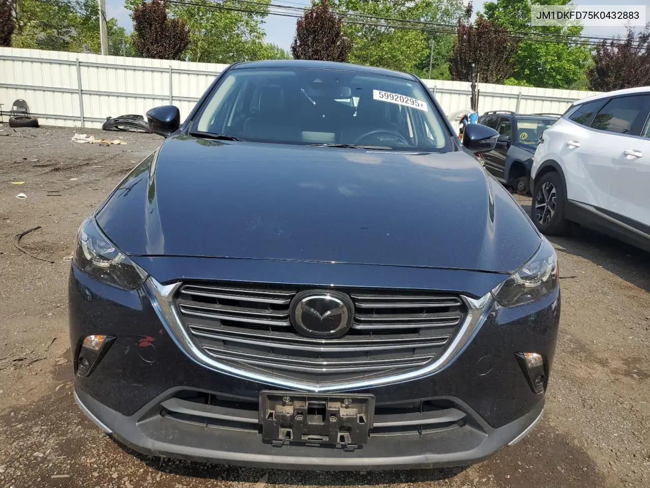 2019 Mazda Cx-3 Grand Touring VIN: JM1DKFD75K0432883 Lot: 59920295