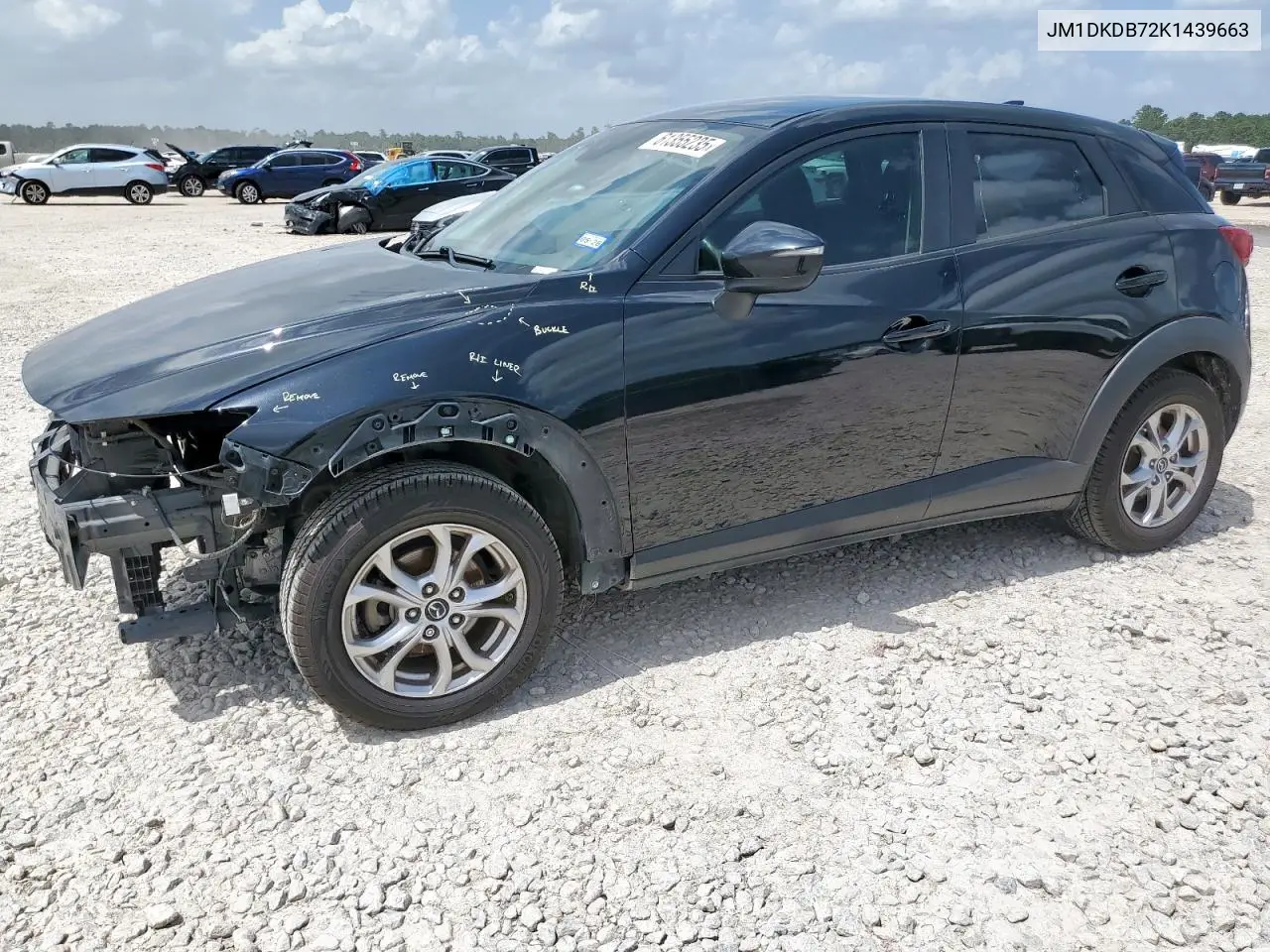 2019 Mazda Cx-3 Sport VIN: JM1DKDB72K1439663 Lot: 61355235