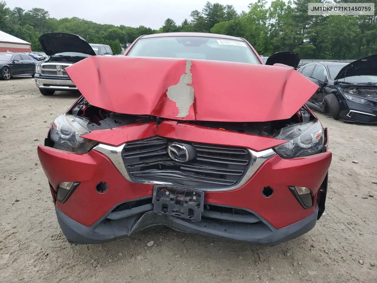 2019 Mazda Cx-3 Touring VIN: JM1DKFC71K1450759 Lot: 61471165