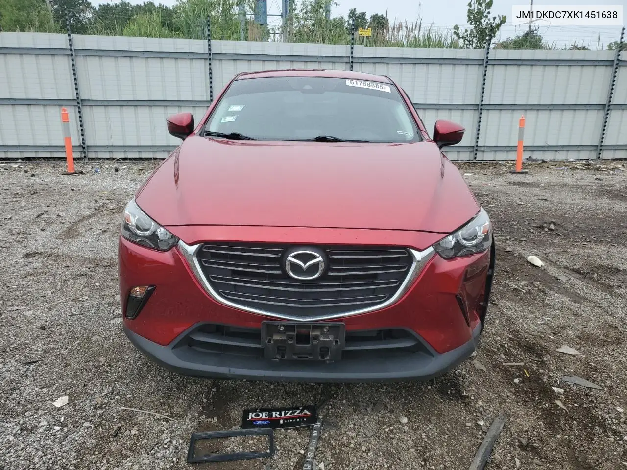 2019 Mazda Cx-3 Touring VIN: JM1DKDC7XK1451638 Lot: 61758885