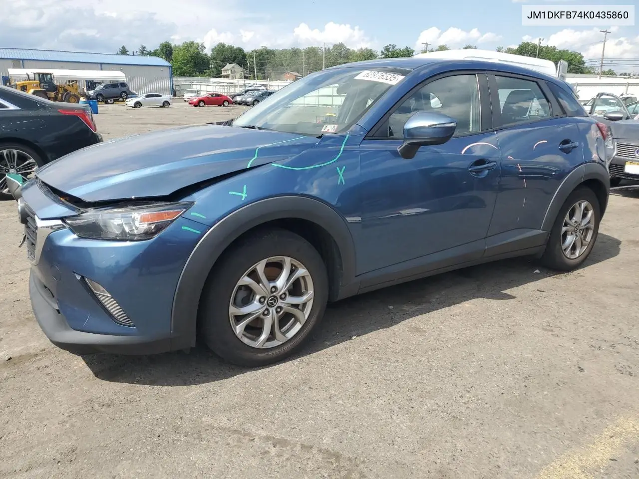 2019 Mazda Cx-3 Sport VIN: JM1DKFB74K0435860 Lot: 62976535