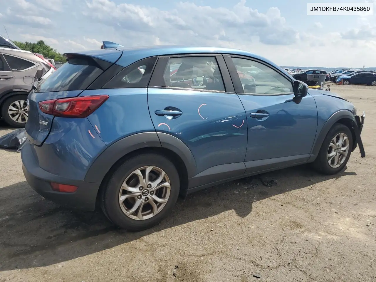 2019 Mazda Cx-3 Sport VIN: JM1DKFB74K0435860 Lot: 62976535