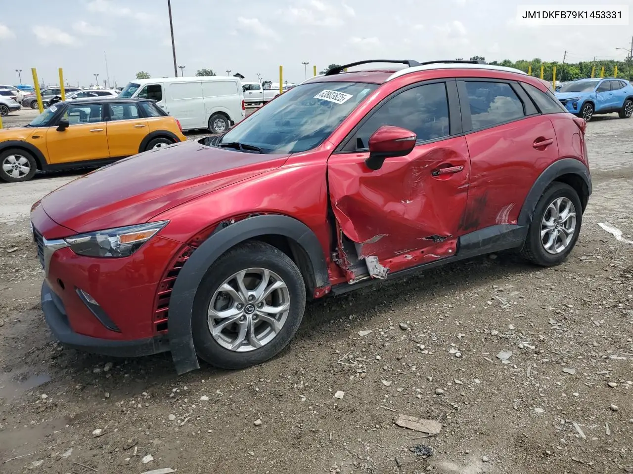 2019 Mazda Cx-3 Sport VIN: JM1DKFB79K1453331 Lot: 63803625