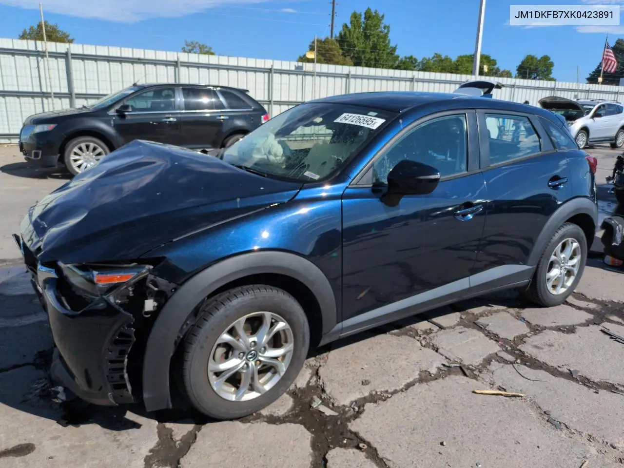 2019 Mazda Cx-3 Sport VIN: JM1DKFB7XK0423891 Lot: 64126595