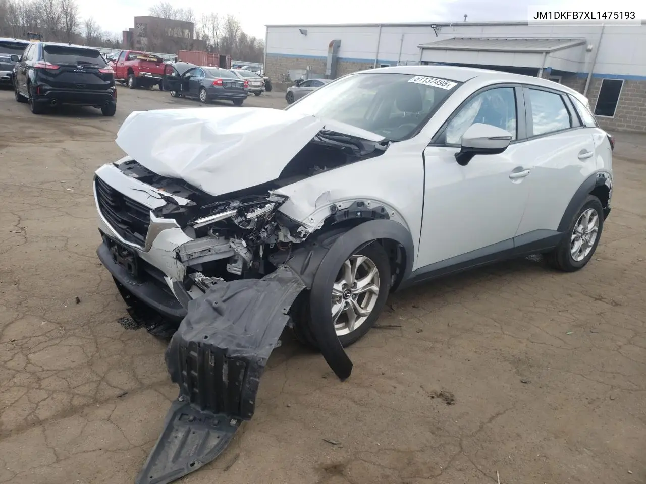2020 Mazda Cx-3 Sport VIN: JM1DKFB7XL1475193 Lot: 51137495