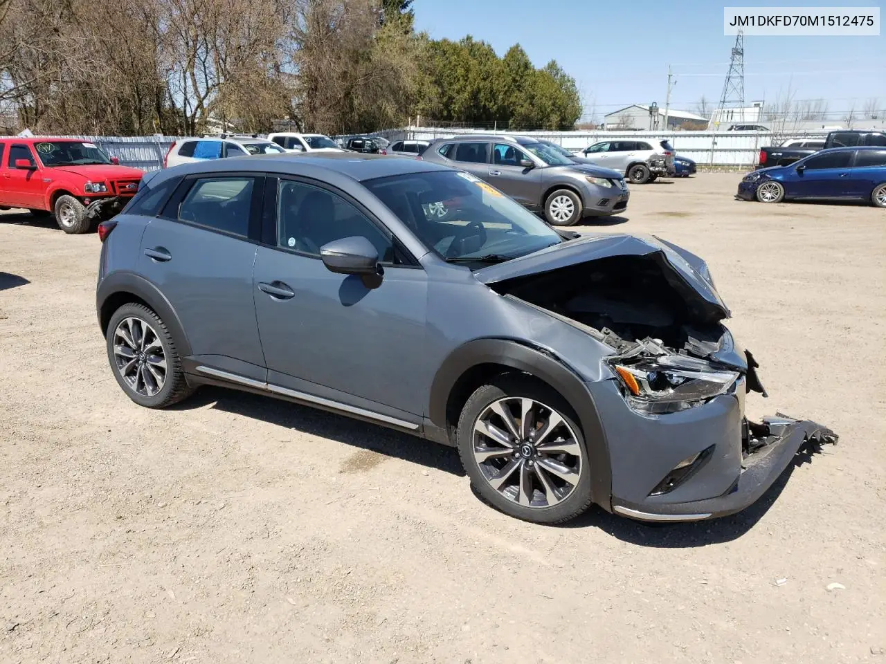 2021 Mazda Cx-3 Grand Touring VIN: JM1DKFD70M1512475 Lot: 54180305