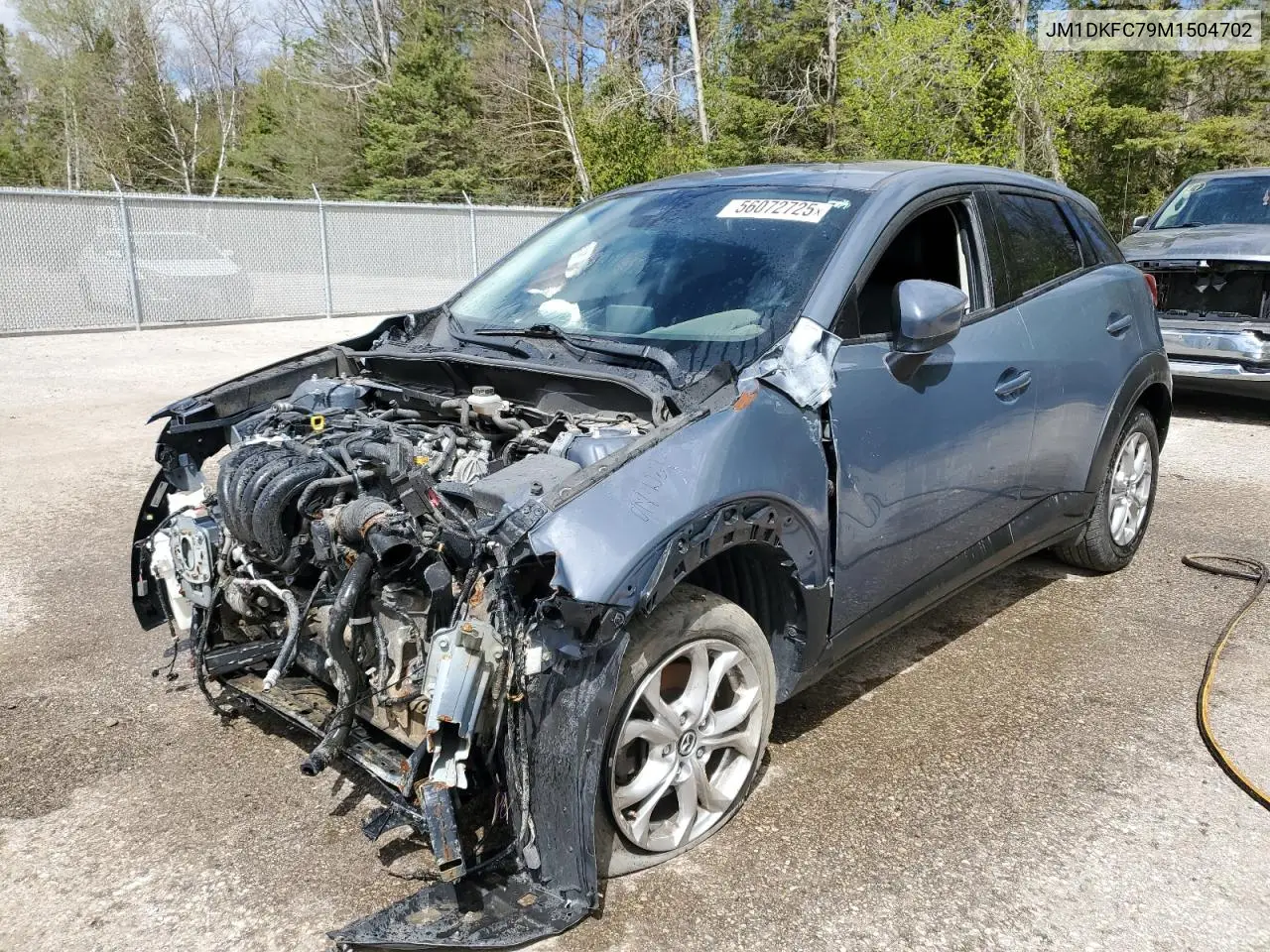 2021 Mazda Cx-3 Touring VIN: JM1DKFC79M1504702 Lot: 56072725