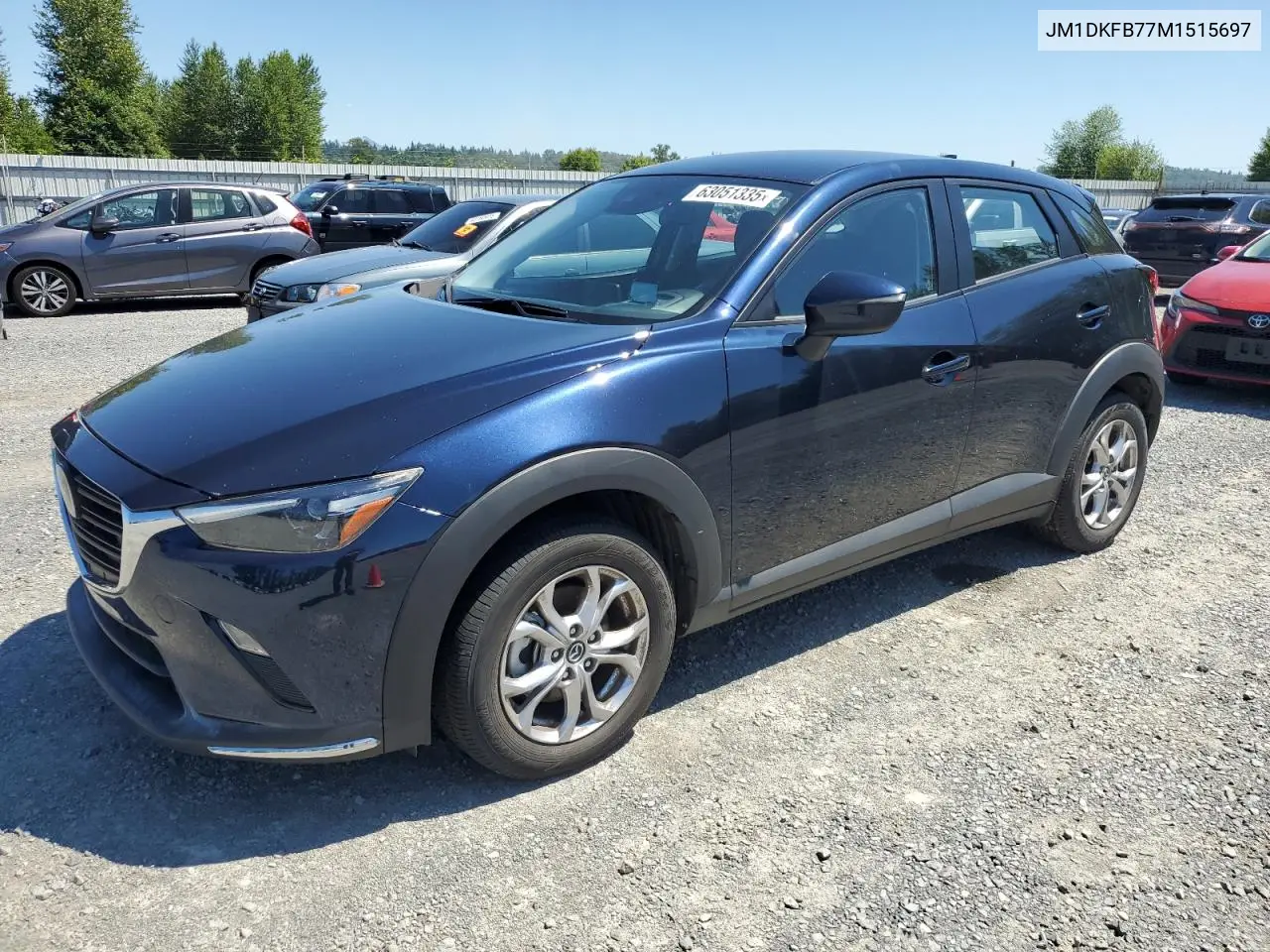 2021 Mazda Cx-3 Sport VIN: JM1DKFB77M1515697 Lot: 63051335