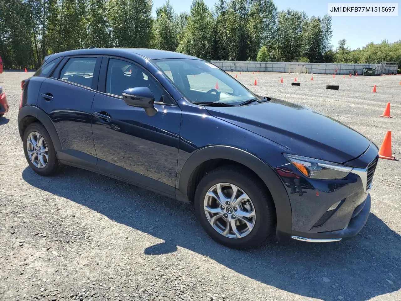 2021 Mazda Cx-3 Sport VIN: JM1DKFB77M1515697 Lot: 63051335