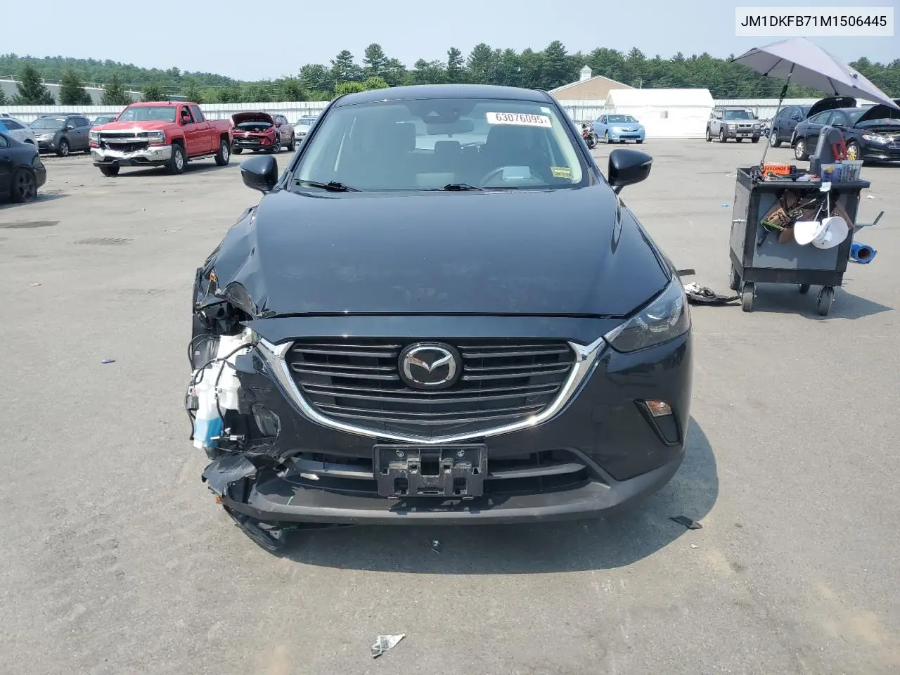 2021 Mazda Cx-3 Sport VIN: JM1DKFB71M1506445 Lot: 63076095