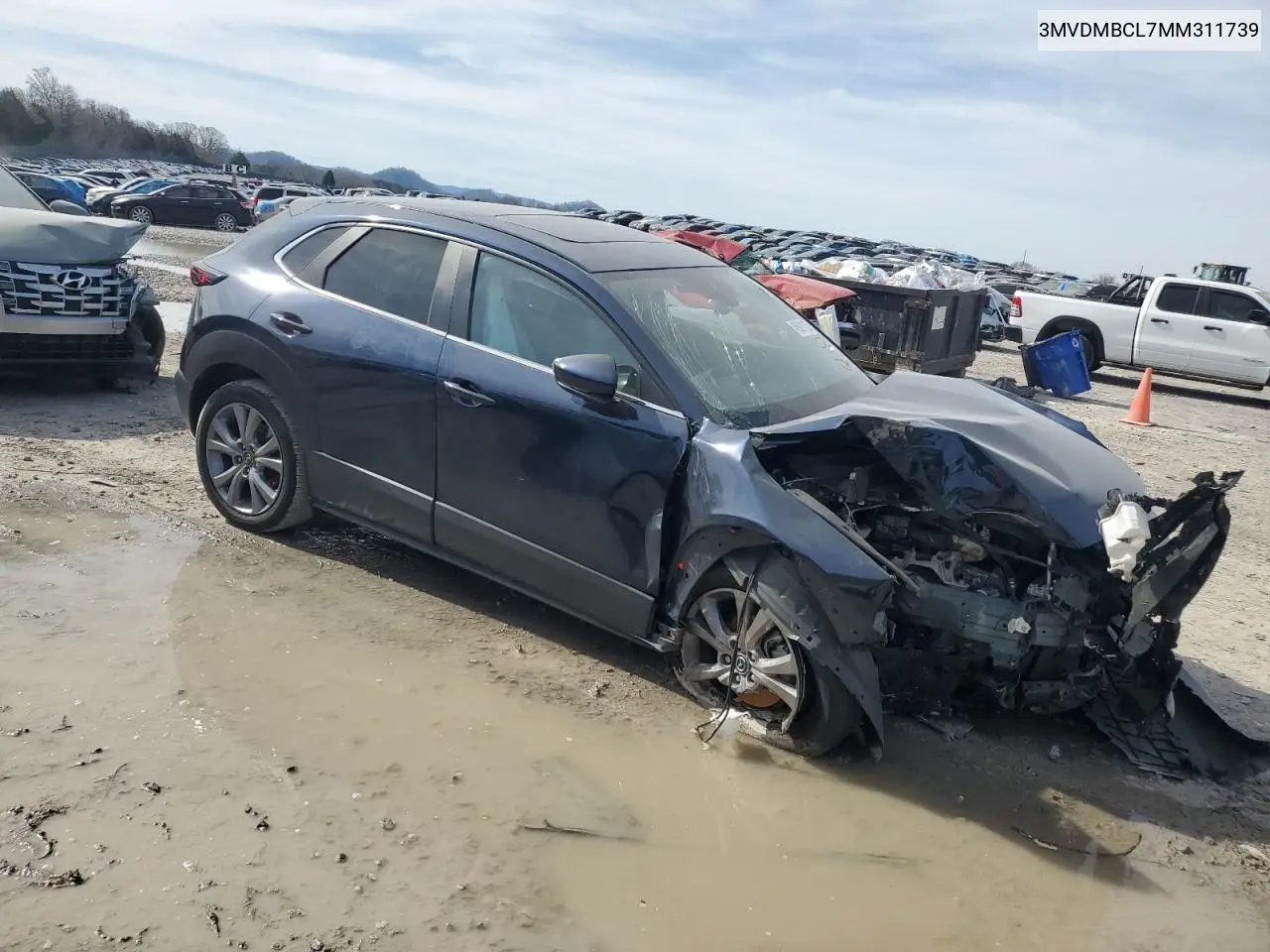 2021 Mazda Cx-30 Preferred VIN: 3MVDMBCL7MM311739 Lot: 49691135