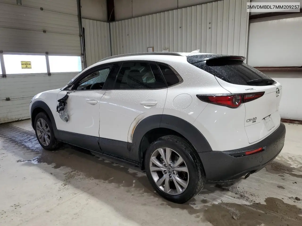 2021 Mazda Cx-30 Premium VIN: 3MVDMBDL7MM209257 Lot: 52368755