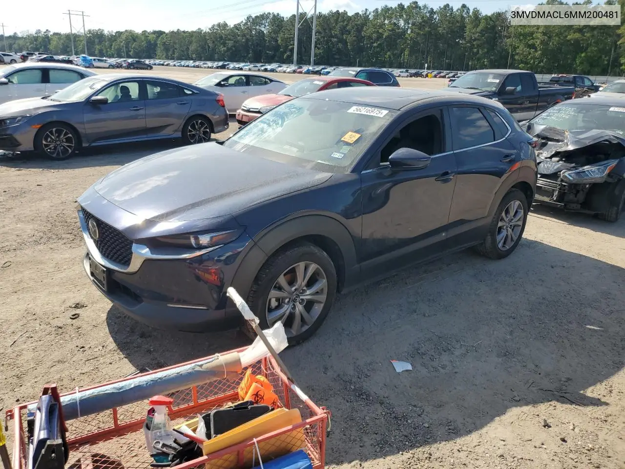 2021 Mazda Cx-30 Preferred VIN: 3MVDMACL6MM200481 Lot: 56216975
