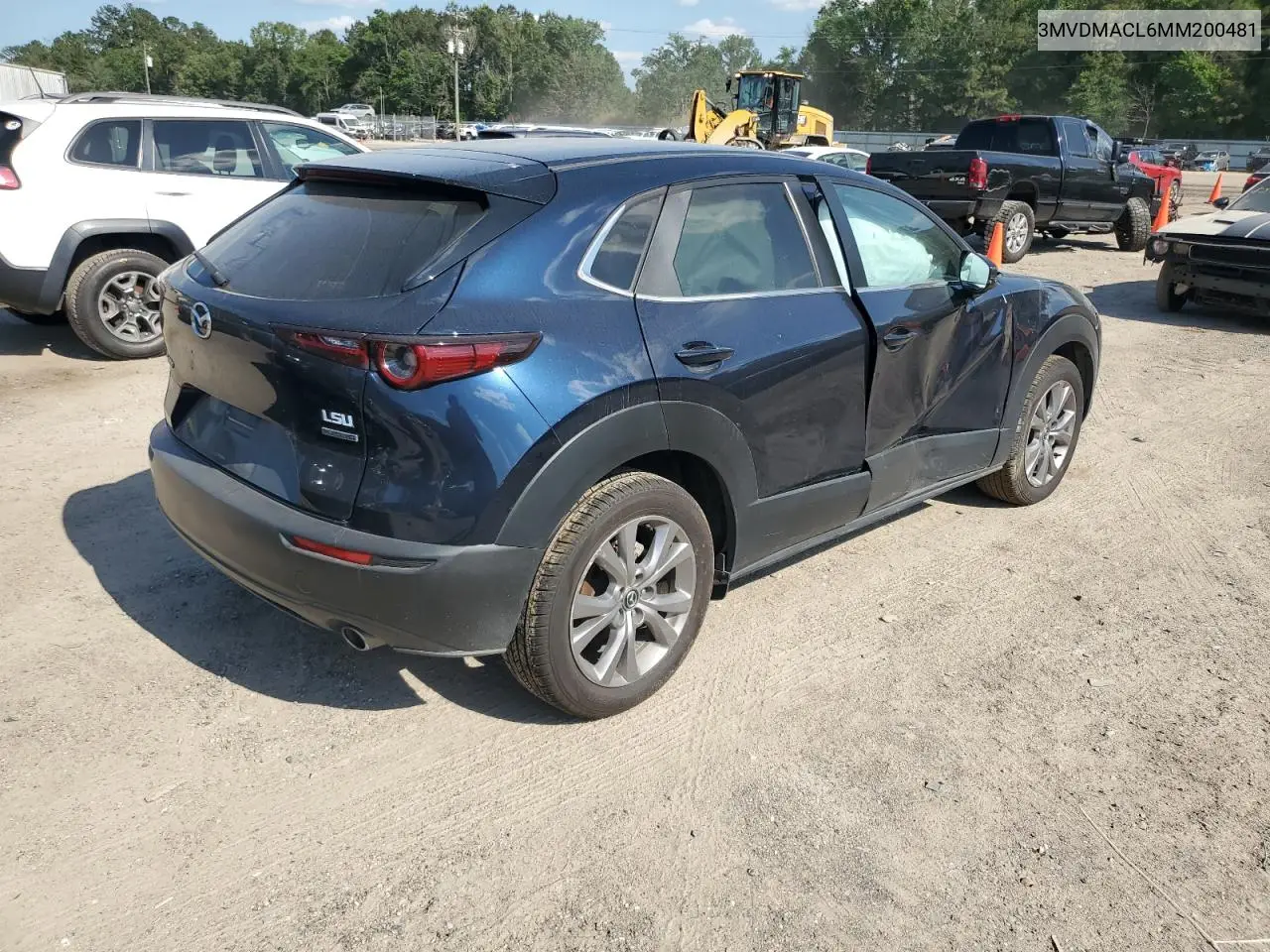 2021 Mazda Cx-30 Preferred VIN: 3MVDMACL6MM200481 Lot: 56216975