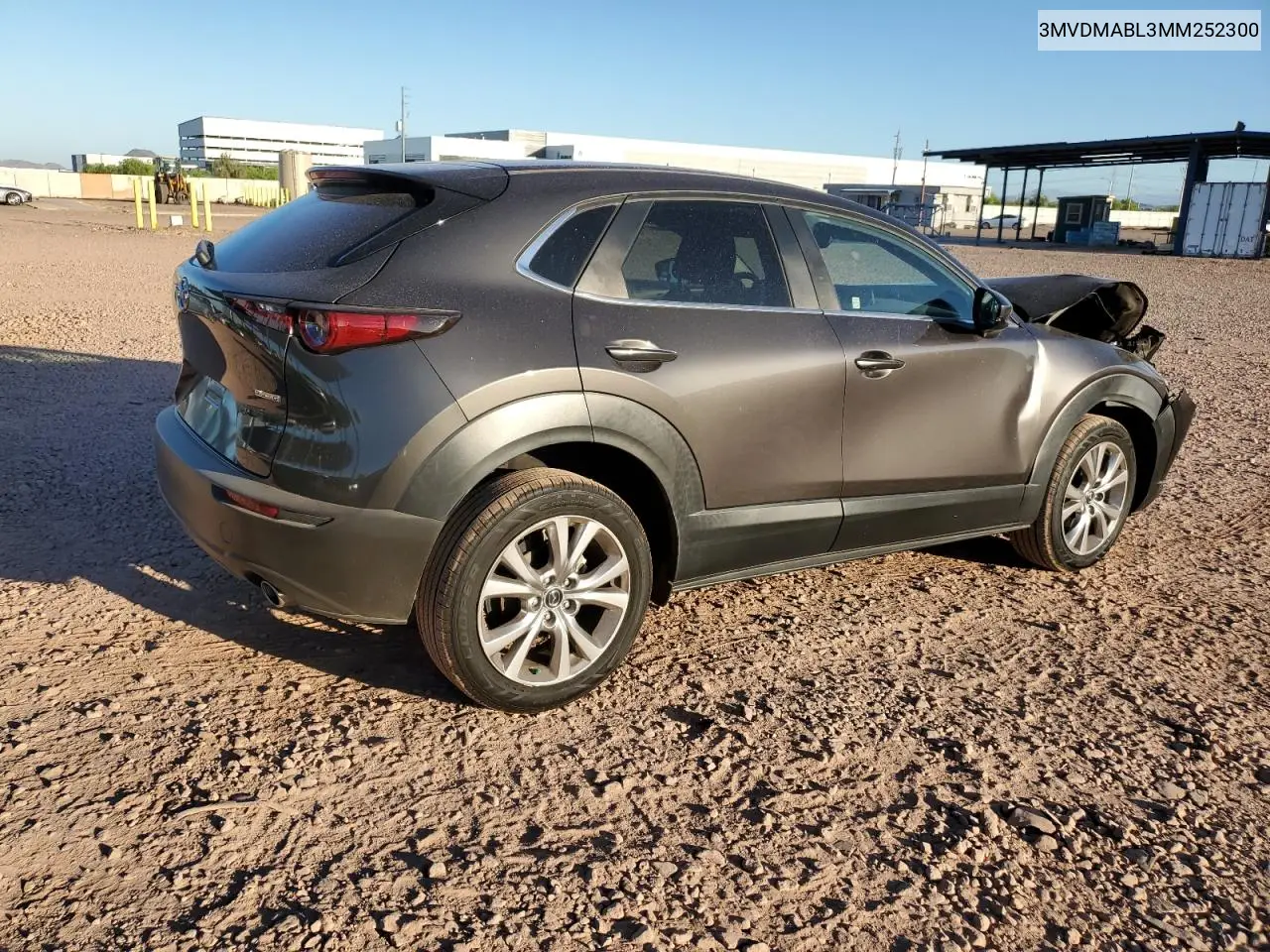 2021 Mazda Cx-30 Select VIN: 3MVDMABL3MM252300 Lot: 61505535