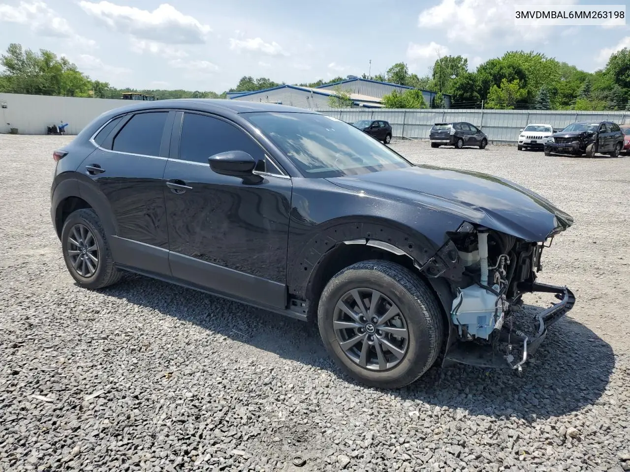 2021 Mazda Cx-30 VIN: 3MVDMBAL6MM263198 Lot: 61576585