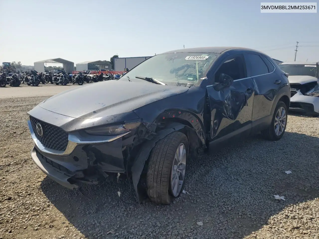 2021 Mazda Cx-30 Select VIN: 3MVDMBBL2MM253671 Lot: 61926905
