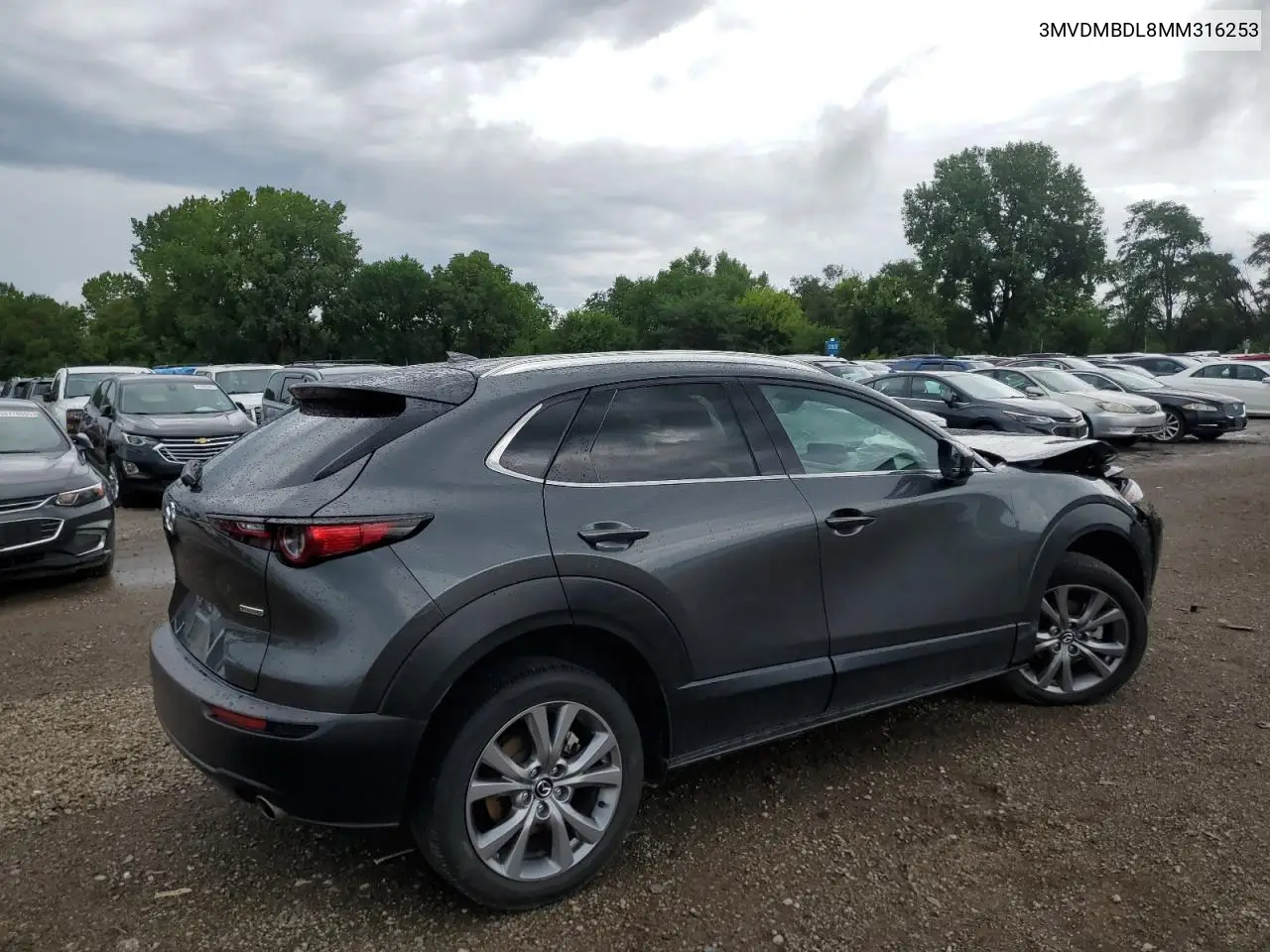 2021 Mazda Cx-30 Premium VIN: 3MVDMBDL8MM316253 Lot: 62180415
