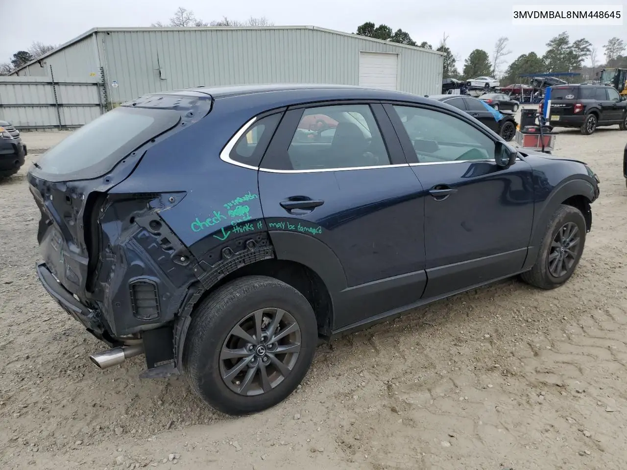 2022 Mazda Cx-30 VIN: 3MVDMBAL8NM448645 Lot: 48400395
