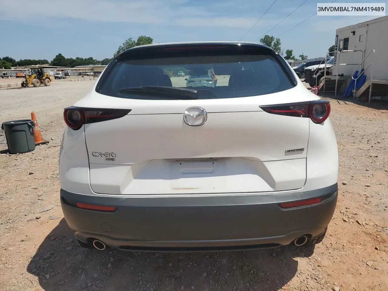 2022 Mazda Cx-30 VIN: 3MVDMBAL7NM419489 Lot: 61740075