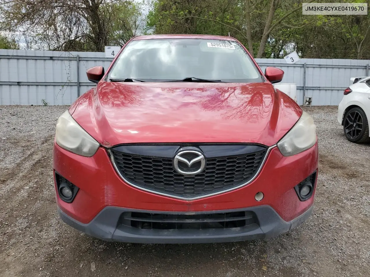 2014 Mazda Cx-5 Touring VIN: JM3KE4CYXE0419670 Lot: 52951075