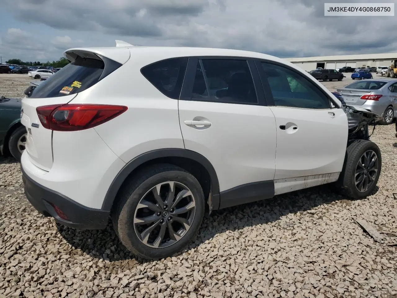 2016 Mazda Cx-5 Gt VIN: JM3KE4DY4G0868750 Lot: 56678905