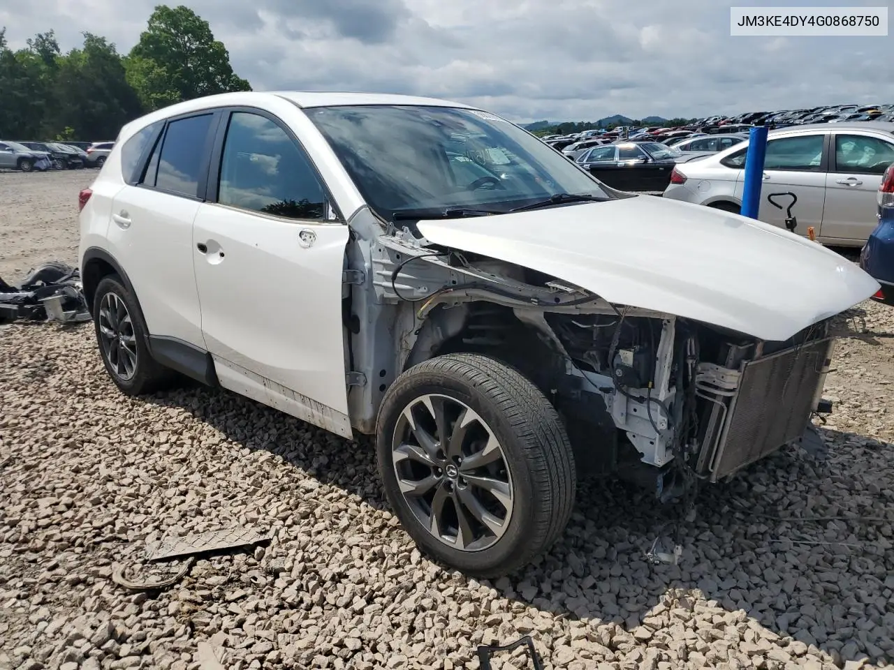 2016 Mazda Cx-5 Gt VIN: JM3KE4DY4G0868750 Lot: 56678905