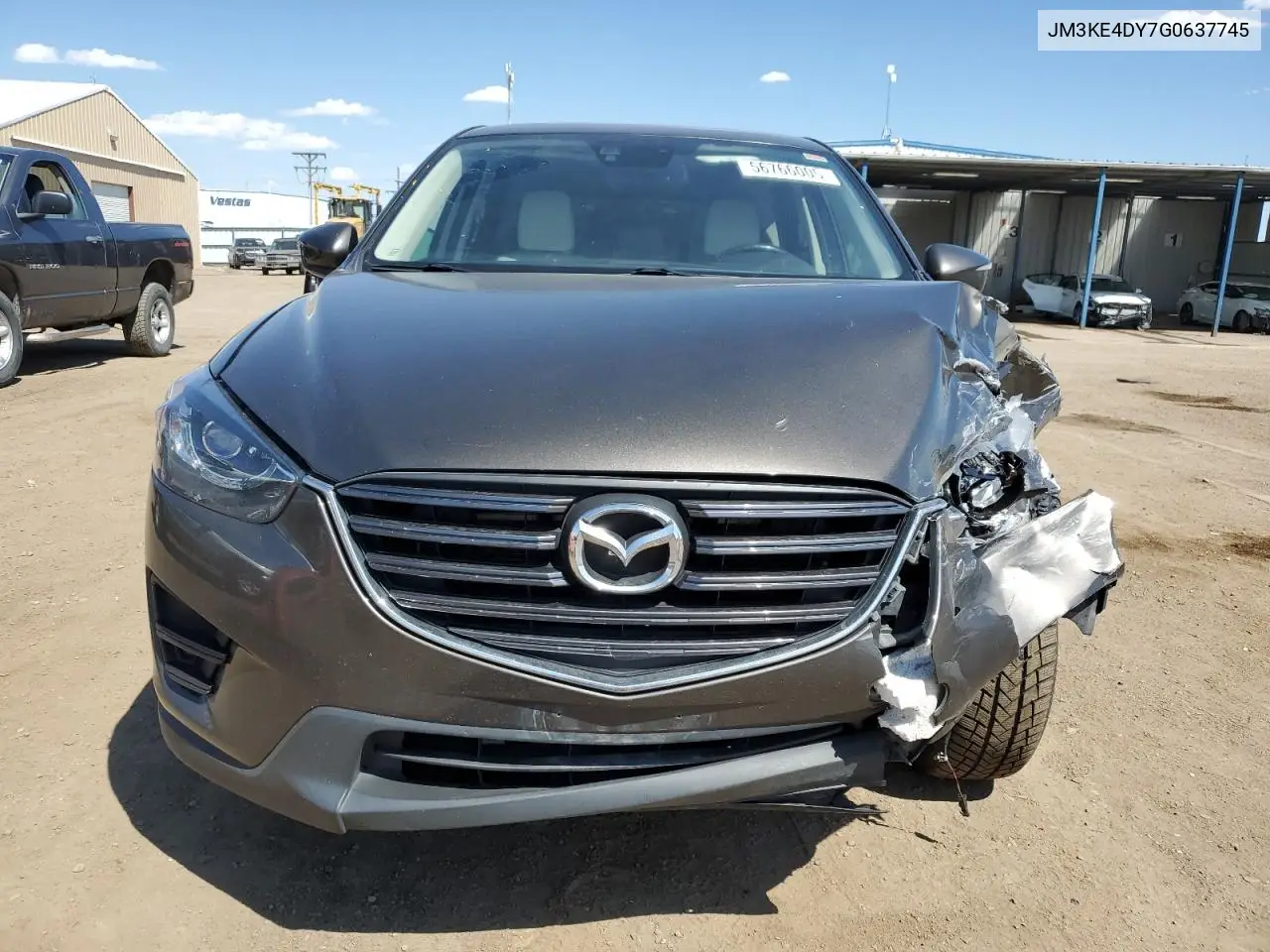 2016 Mazda Cx-5 Gt VIN: JM3KE4DY7G0637745 Lot: 56766005