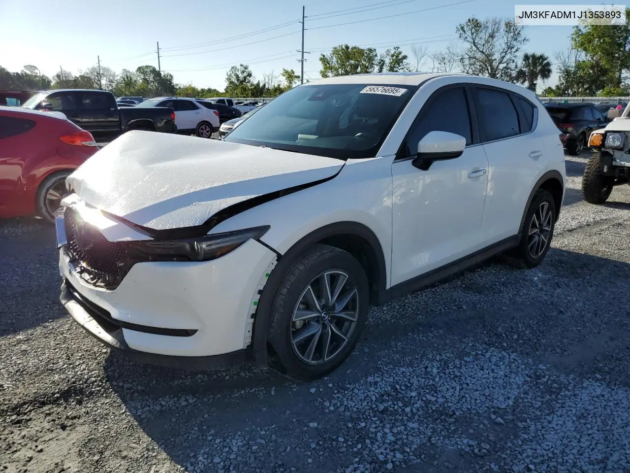 2018 Mazda Cx-5 Grand Touring VIN: JM3KFADM1J1353893 Lot: 56576695