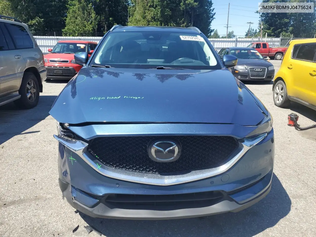 2018 Mazda Cx-5 Grand Touring VIN: JM3KFBDM9J0475624 Lot: 62702945
